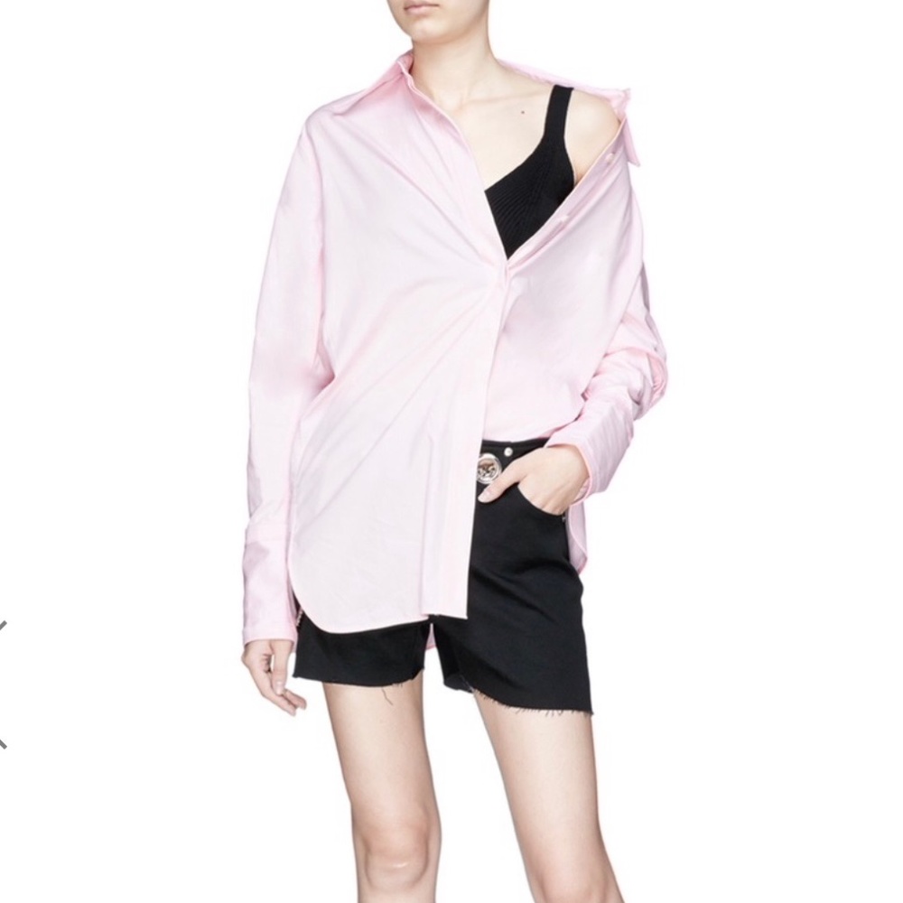 Helmut Lang Cut-Out Button-Down Shirt